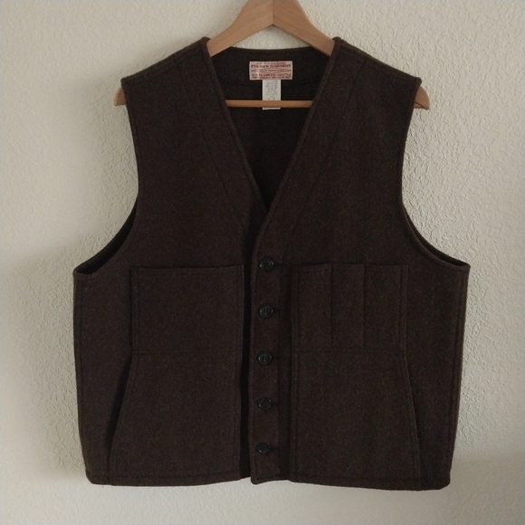Filson Jackets & Coats Vintage Cc Filson Hunting Vest Wool Pockets